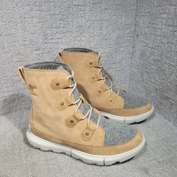 Sorel Explorer II Joan Felt NL4460-253 Women's Size 8.5 Camel WP Winter Boots - Picture 7 of 10